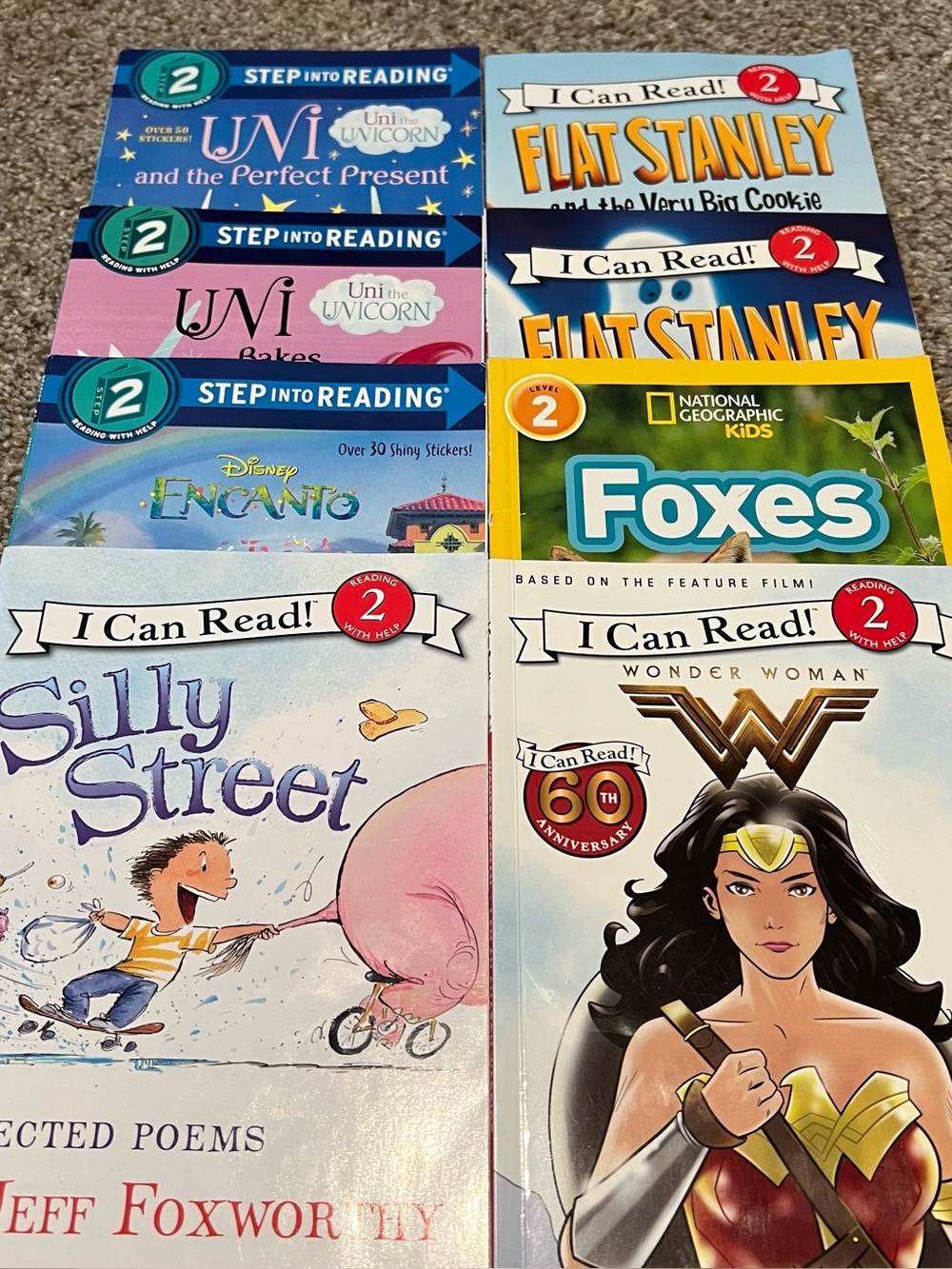 Level 2 Kids Book Set – Flat Stanley Encanto Uni the Unicorn